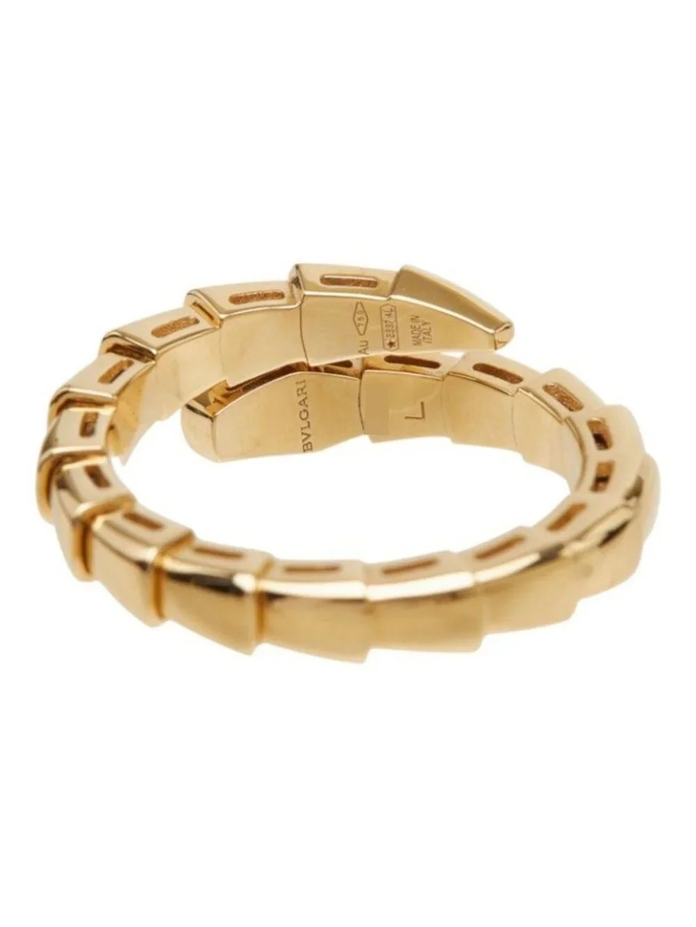Bvlgari Serpenti Viper Ring L 18K Yellow Gold